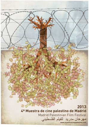 Cartel de la IV edición de la Muestra de Cine Palestino de Madrid 2013